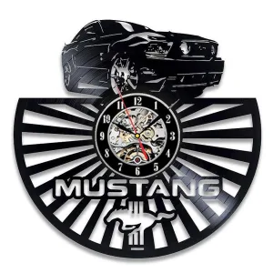 accessoire déco horloge mustang