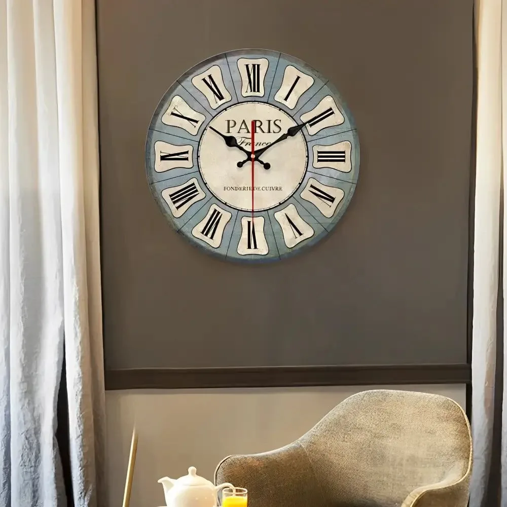 décoration murale horloge vintage Paris