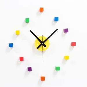 Horloge Bois Arc-En-Ciel