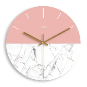 Horloge Bois Blanche et Rose