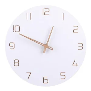 Horloge Bois Blancheur