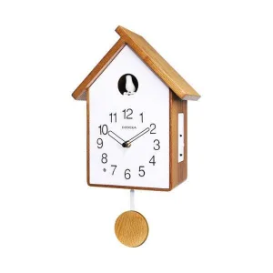 Horloge Bois Coucou Blanc