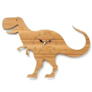 Horloge Bois Dinosaure