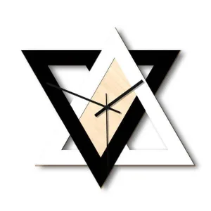 Horloge Bois et Acier Design