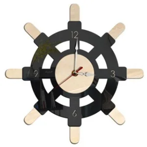 Horloge Bois Marine