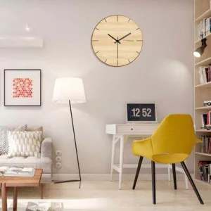 Horloge Bois Minimale