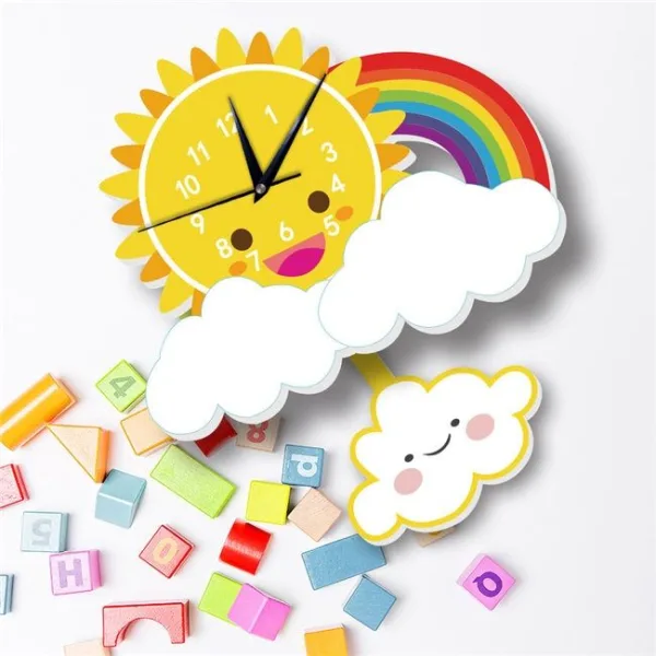 Horloge Bois Pour Enfants
