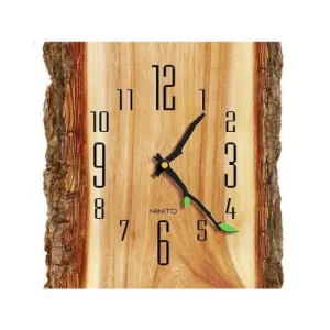 Horloge Bois Rectangulaire