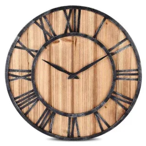 Horloge Bois Romaine