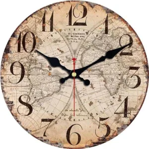Horloge Bois Ronde