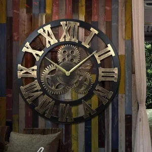 Horloge Bois Rouage