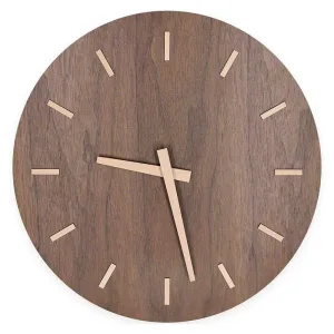 Horloge Bois Sans Chiffres