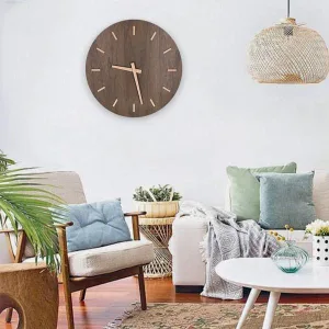 Horloge Bois Silencieuse