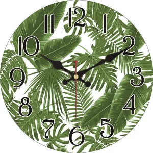 Horloge Bois Tropicale
