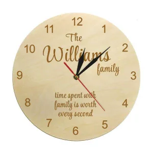 Horloge Bois Williams Family