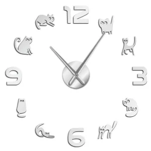 Horloge Chat Muraux