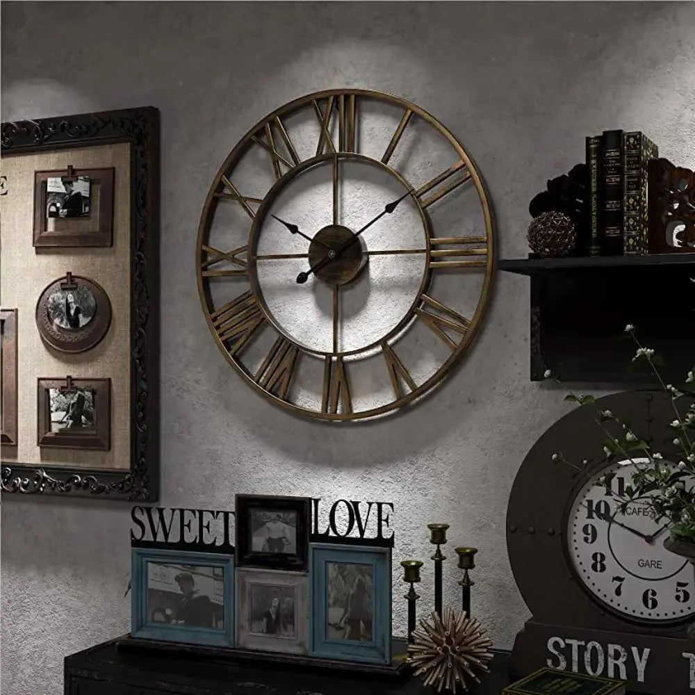 horloge décoration vintage chiffres romains