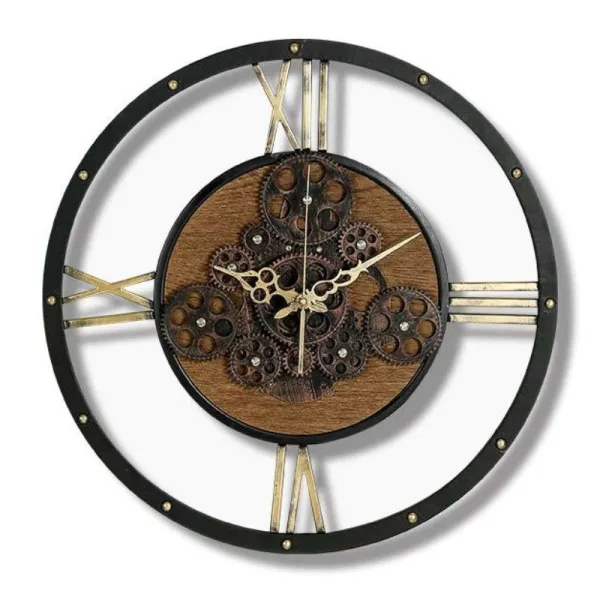 horloge design engrenage tournant