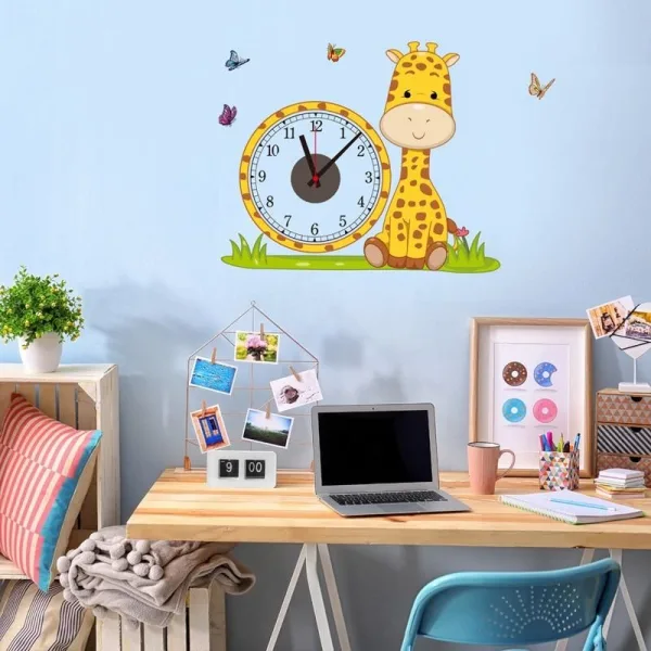 Horloge enfant grande girafe