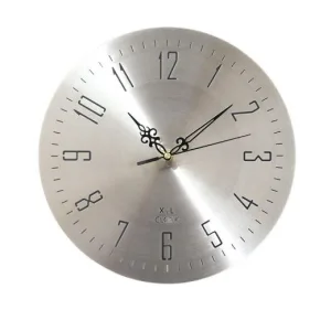 Horloge Industrielle Argent