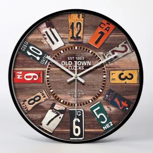 Horloge Industrielle Brocante