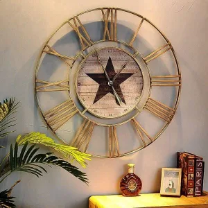 Horloge Industrielle Étoile