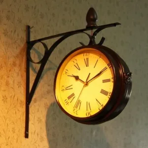 Horloge Industrielle Gare Vintage
