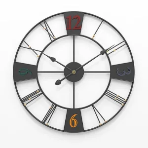 Horloge Industrielle Nordique Coloré