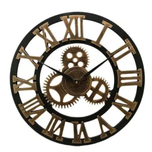 Horloge Industrielle Or