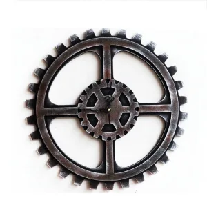 Horloge Industrielle Rouage Vintage