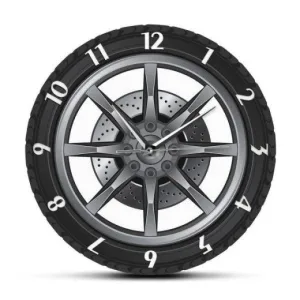Horloge Industrielle Roue Voiture