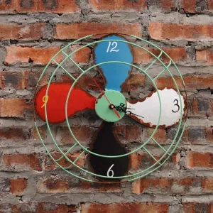 Horloge Industrielle Ventilateur