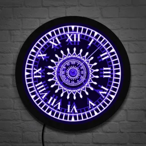 Horloge led mandala