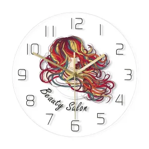 horloge led pour salon de coiffure