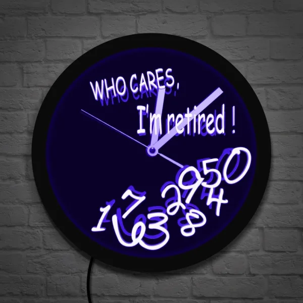 horloge led retraite