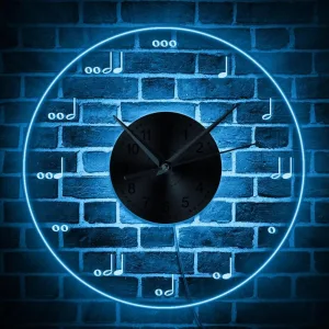 horloge lumineuse musique
