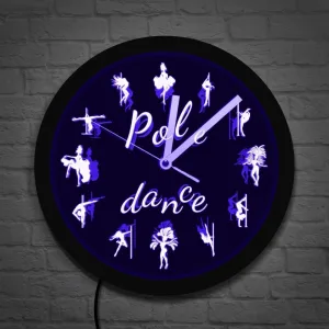 horloge lumineuse pole dance