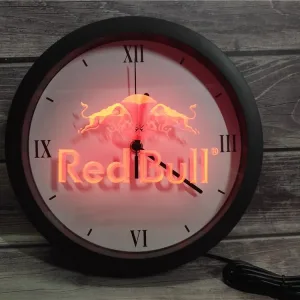 horloge lumineuse redbull