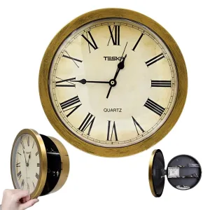 Horloge Murale avec Coffre Secret