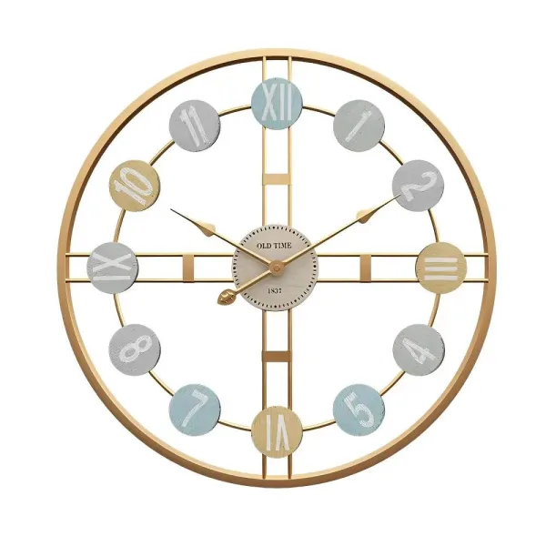 Horloge murale design rétro 3D