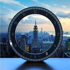 Horloge Murale Design Techno