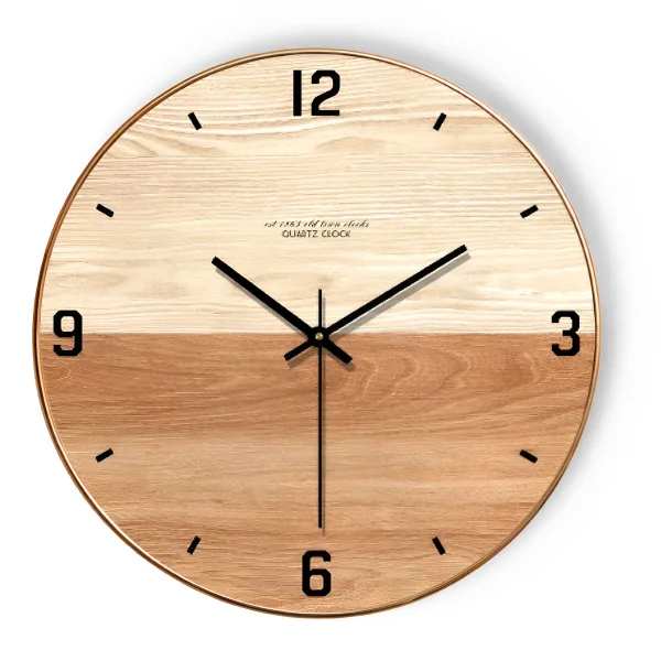 horloge murale en bois