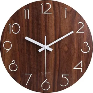 Horloge Murale en Bois Classique