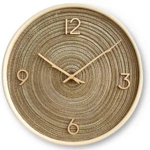 horloge murale en bois silencieuse