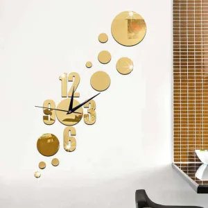 Horloge murale géante diagonale