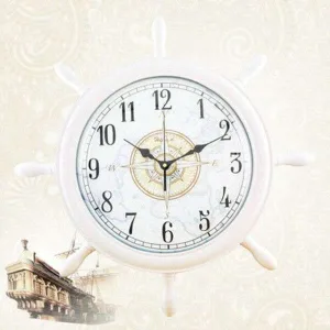 Horloge Murale Géante Gouvernail