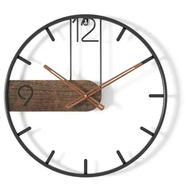 horloge murale métal industriel