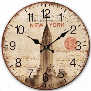 Horloge Murale New York Empire State Building