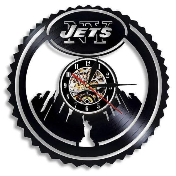 Horloge Murale New York Jets Noire