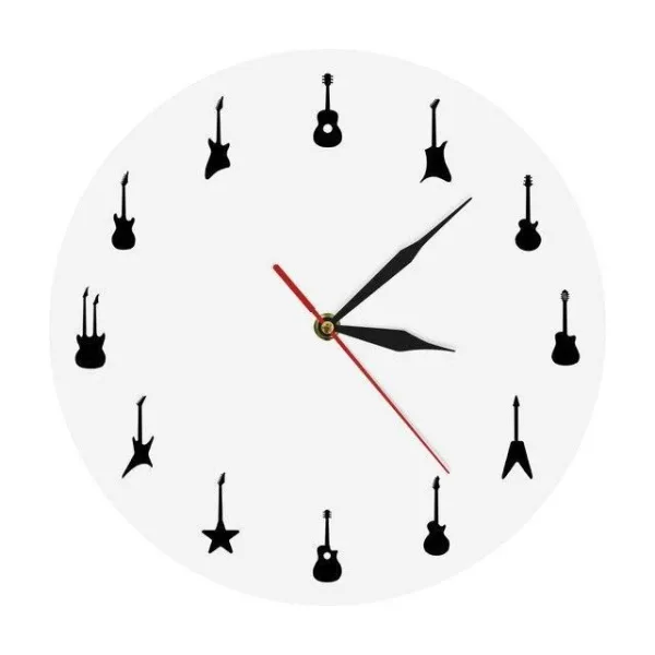 Horloge Murale Originale Guitare